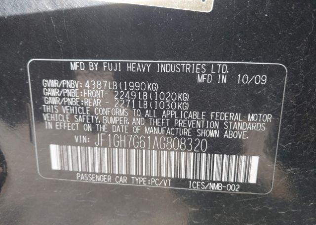 2010 SUBARU IMPREZA WRX