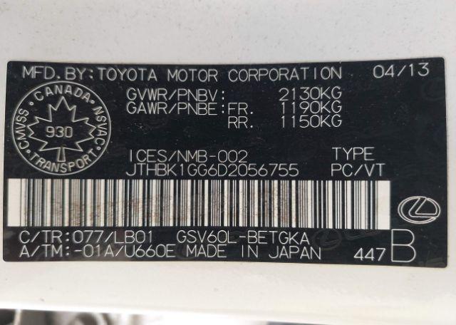 2013 LEXUS ES 350