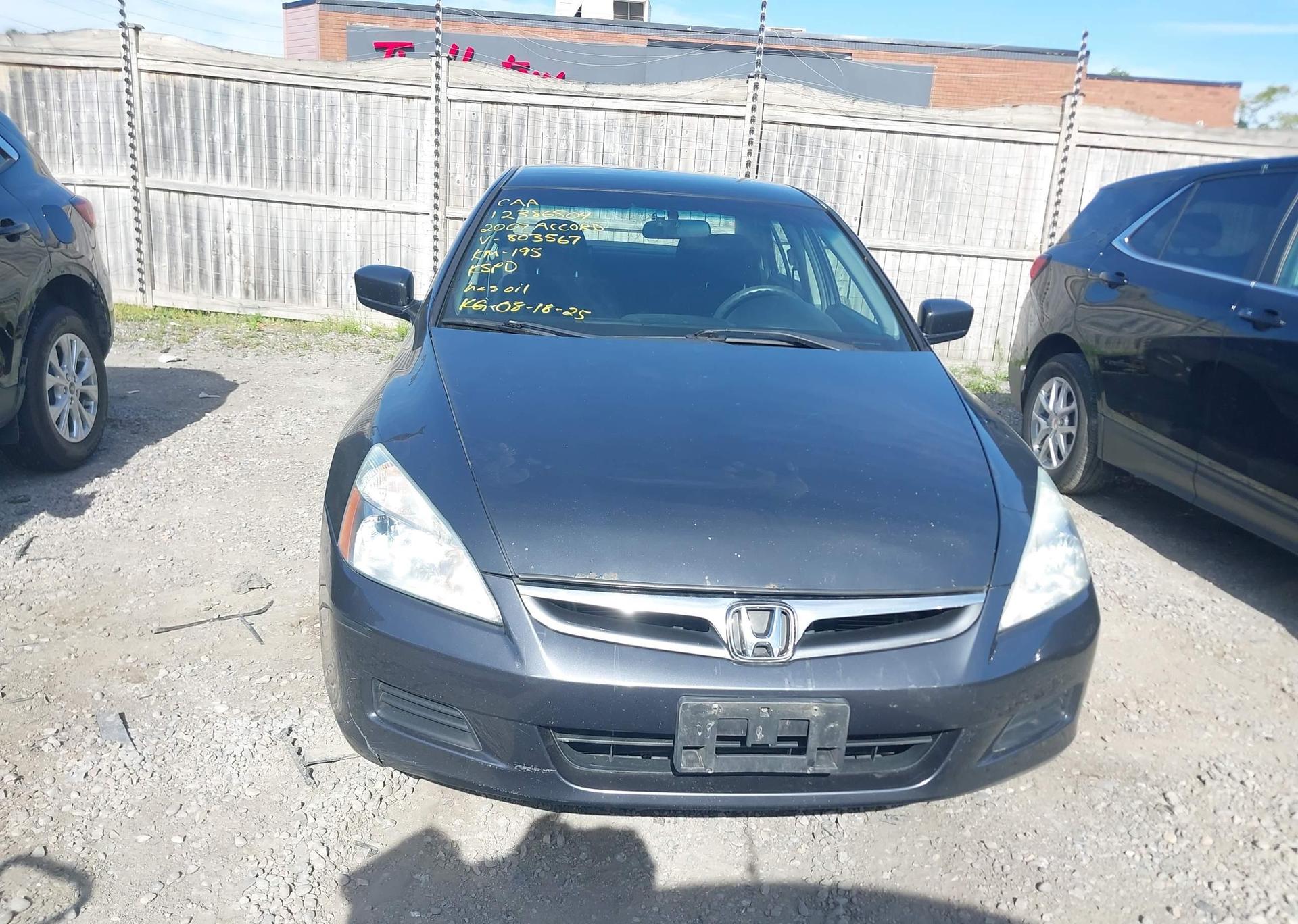 2007 HONDA ACCORD VALUE