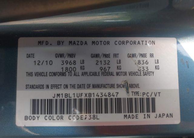 2011 MAZDA MAZDA3 GX