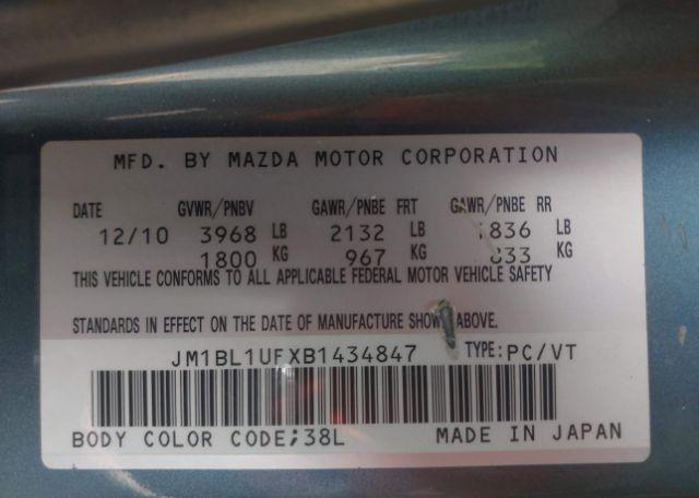 2011 MAZDA MAZDA3 GX