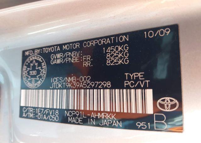 2010 TOYOTA YARIS LE