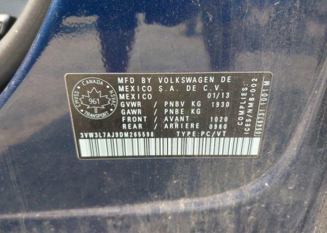 2013 VOLKSWAGEN JETTA 2.0L TDI