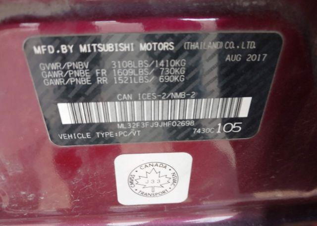 2018 MITSUBISHI MIRAGE G4 ES