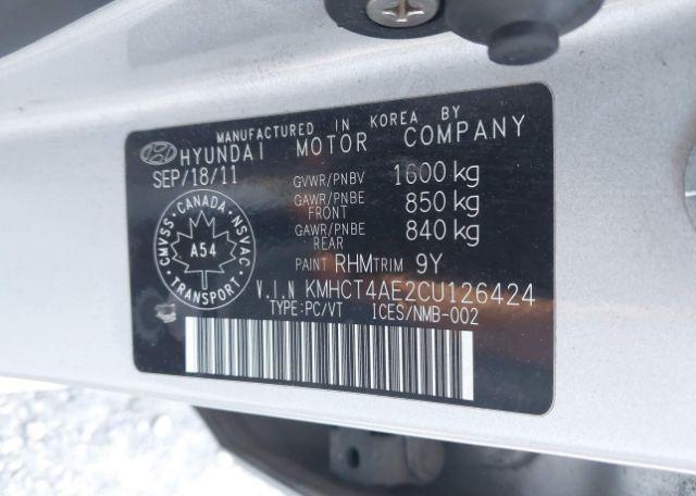 2012 HYUNDAI ACCENT