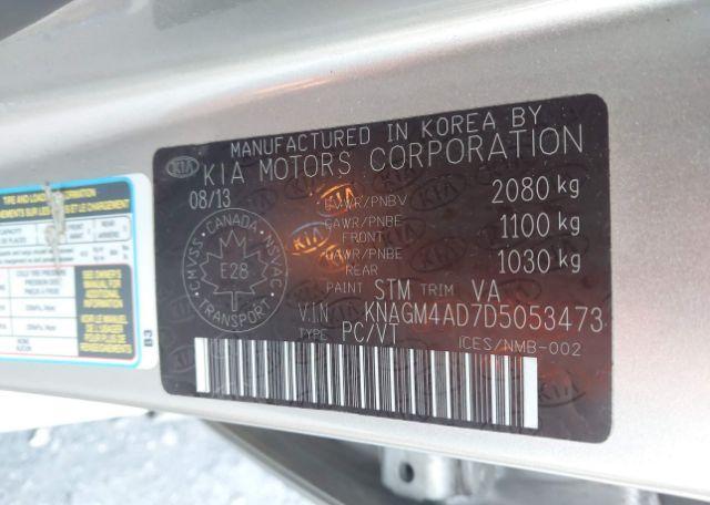 2013 KIA OPTIMA HYBRID
