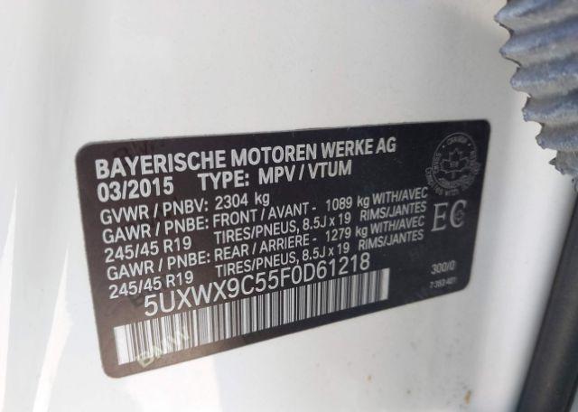 2015 BMW X3 XDRIVE28I