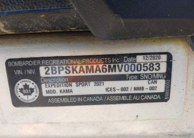 2021 SKIDOO EXPEDITION SPORT