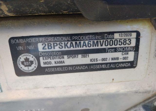 2021 SKIDOO EXPEDITION SPORT