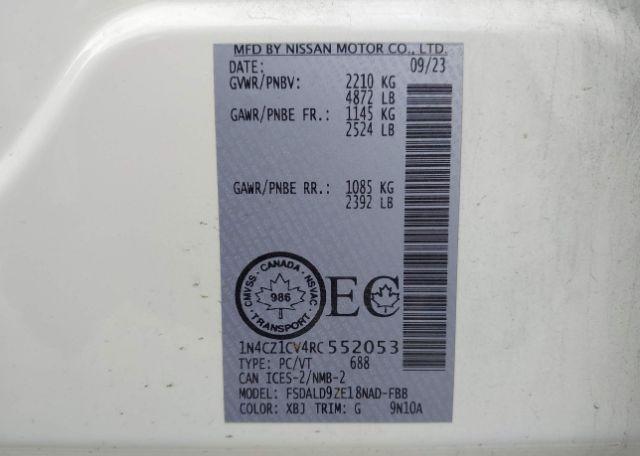 2024 NISSAN LEAF SV