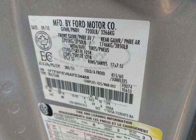 2010 FORD F150