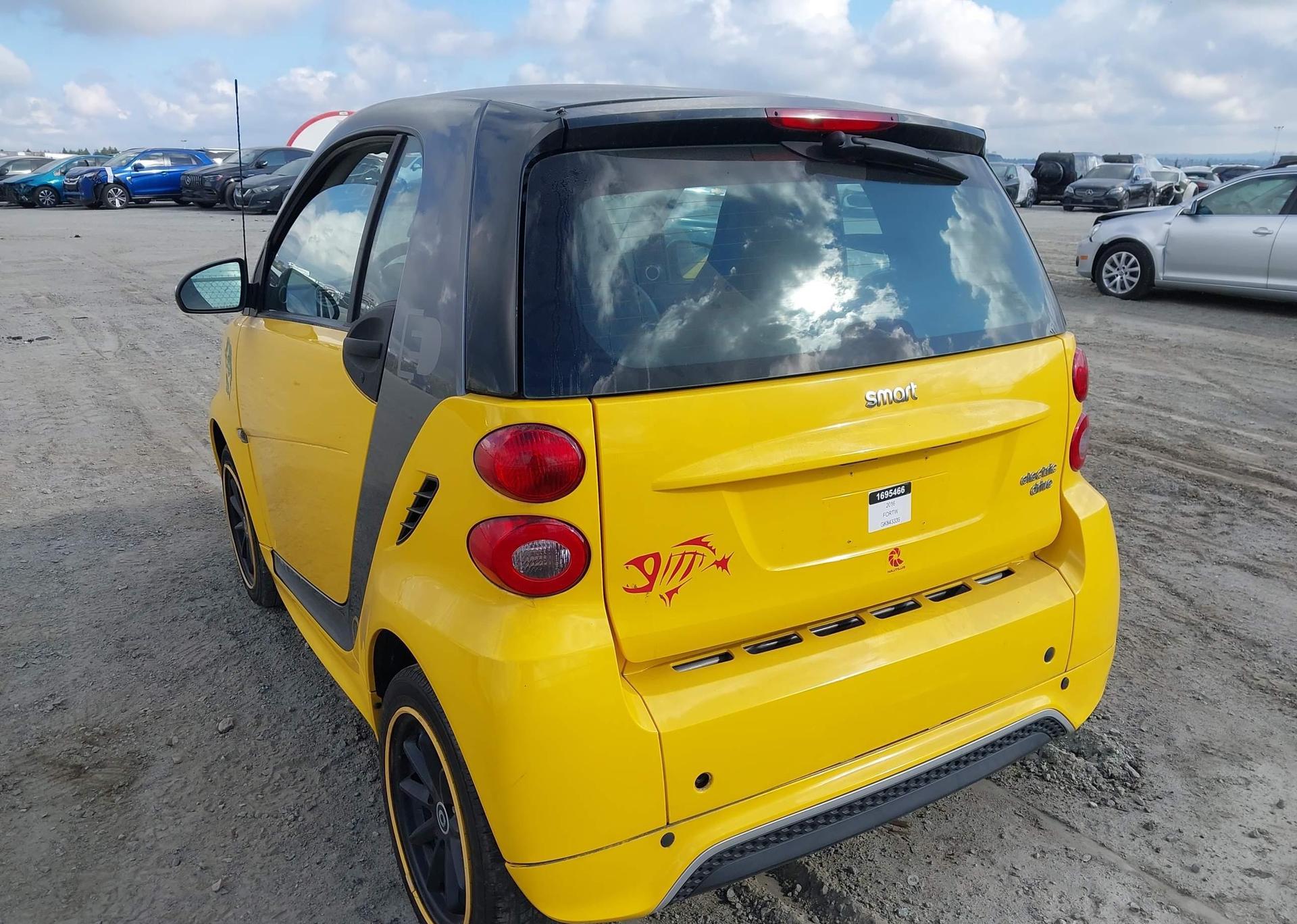2016 SMART FORTWO ELECTRIC DRIVE
