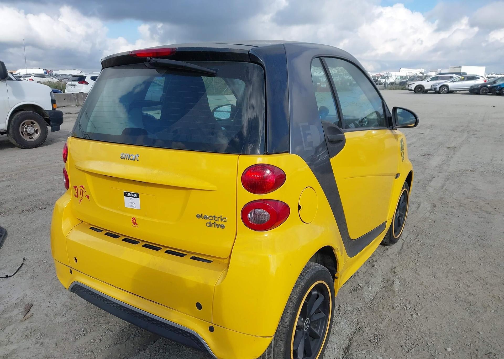 2016 SMART FORTWO ELECTRIC DRIVE