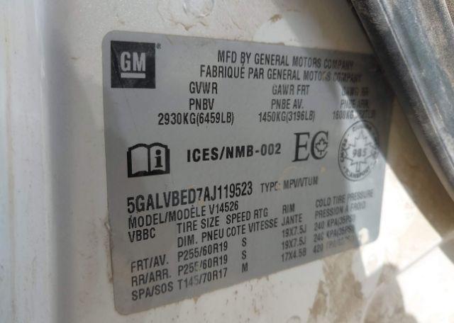 2010 BUICK ENCLAVE CXL