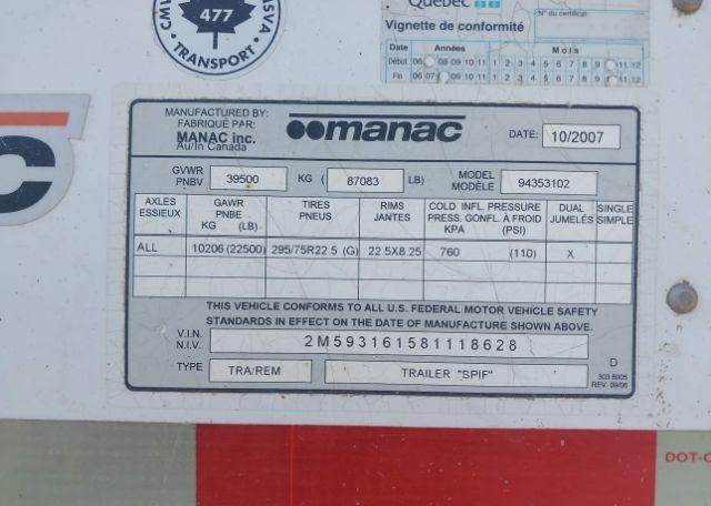 2008 MANAC INC DRYBOX
