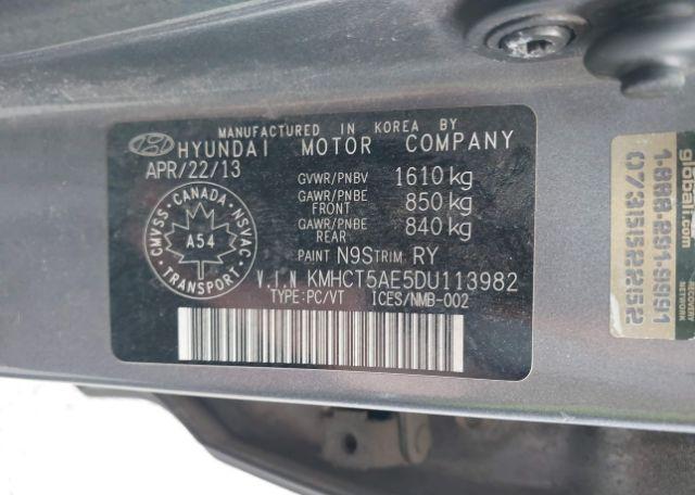 2013 HYUNDAI ACCENT GL