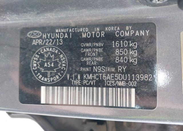 2013 HYUNDAI ACCENT GL