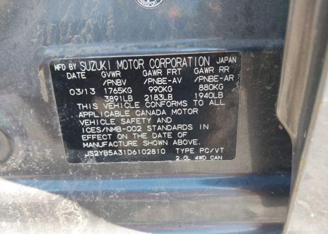 2013 SUZUKI SX4 JA