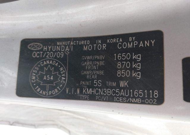 2010 HYUNDAI ACCENT GL