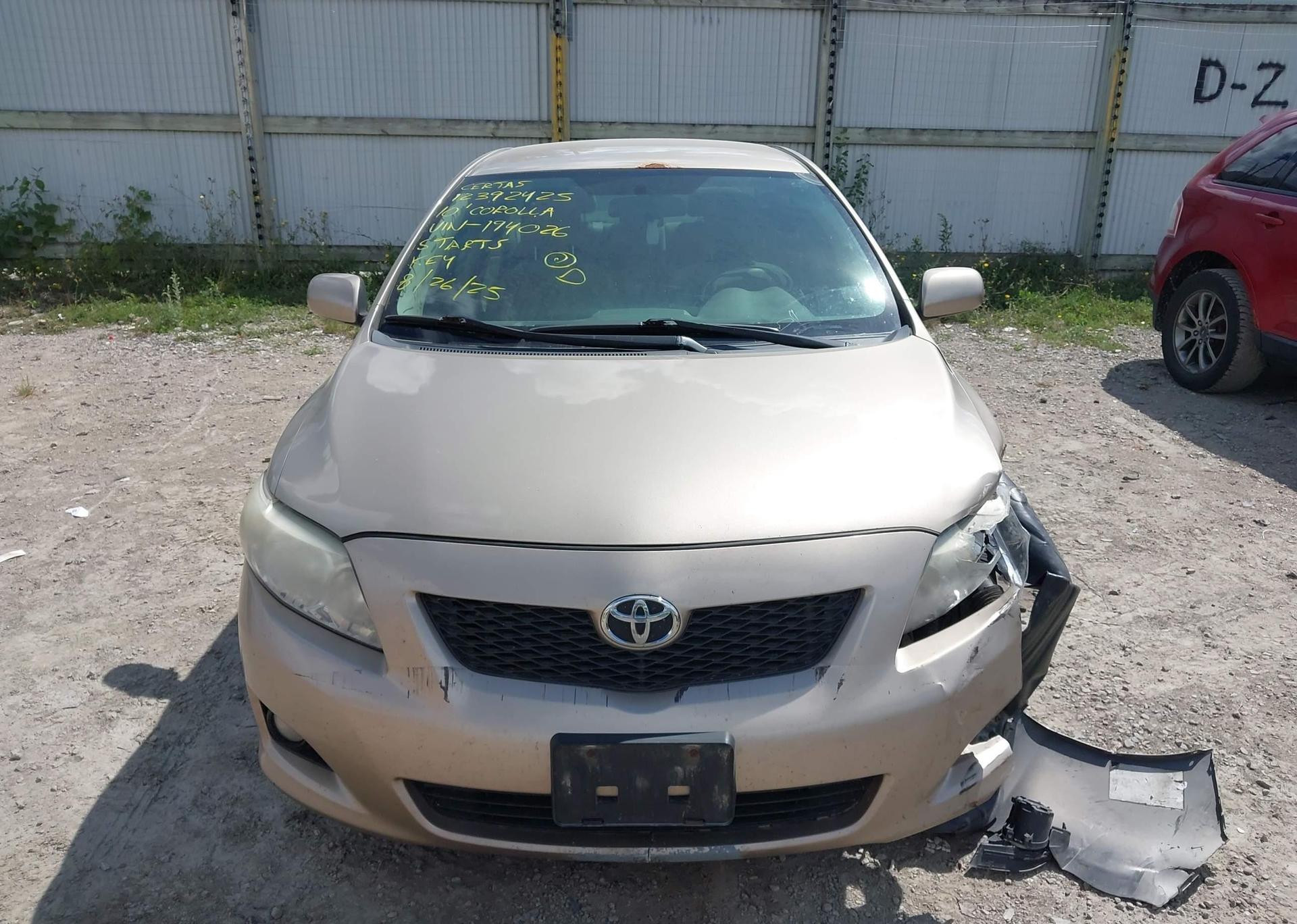 2010 TOYOTA COROLLA S