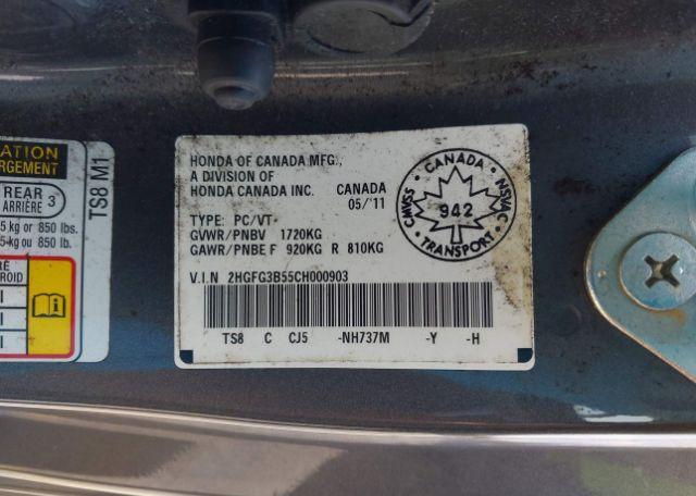 2012 HONDA CIVIC