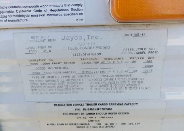 2015 JAYCO 267DHSW