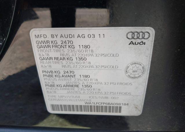 2011 AUDI Q5 2.0T PREMIUM PLUS