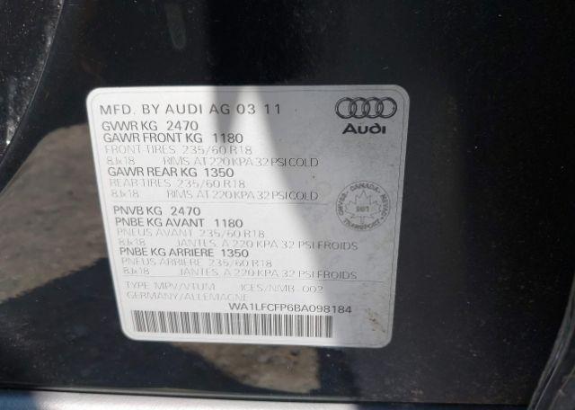 2011 AUDI Q5 2.0T PREMIUM PLUS