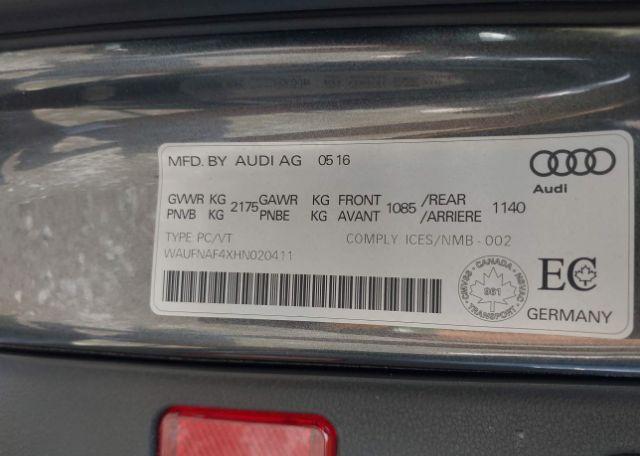 2017 AUDI A4 2.0T TECHNIK