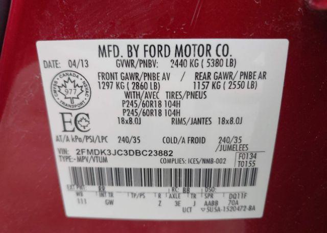 2013 FORD EDGE SEL