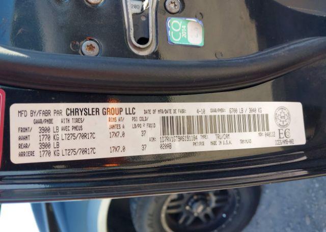 2010 DODGE RAM 1500 SLT