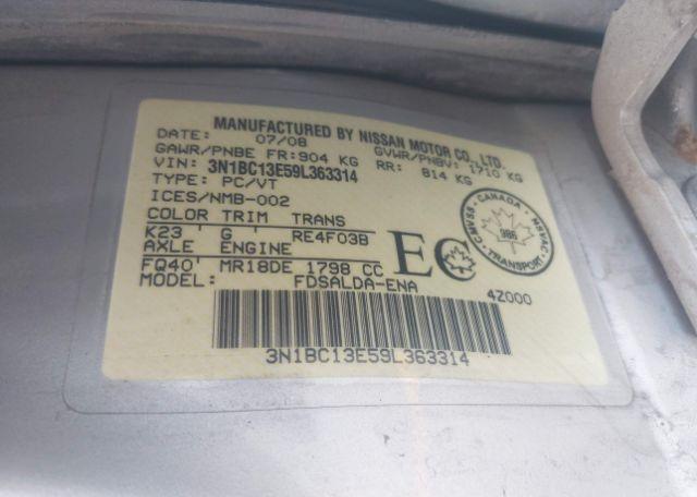 2009 NISSAN VERSA 1.8S