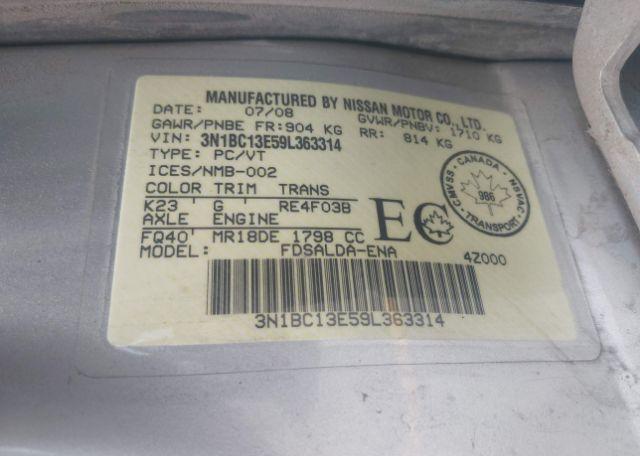 2009 NISSAN VERSA 1.8S