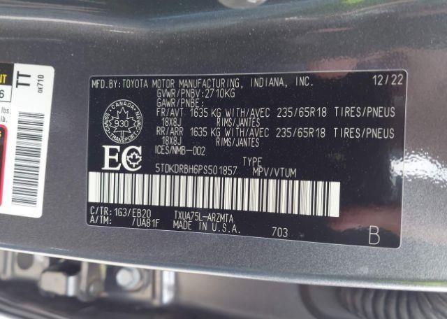 2023 TOYOTA highlander xle