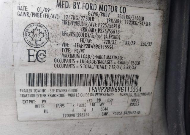 2009 FORD TAURUS LIMITED