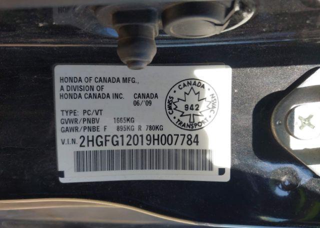 2009 HONDA CIVIC EX-L