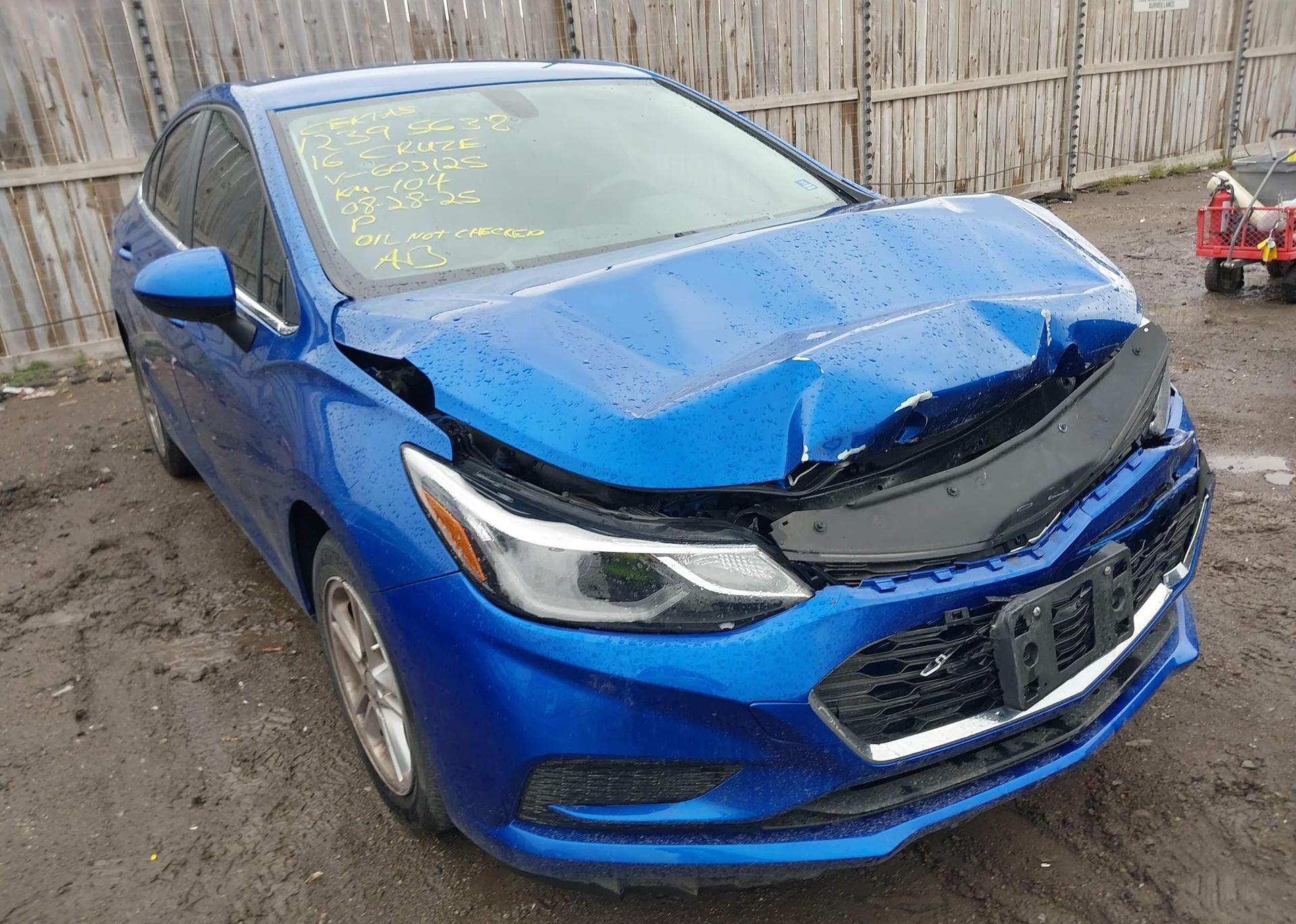 2016 CHEVROLET CRUZE LT