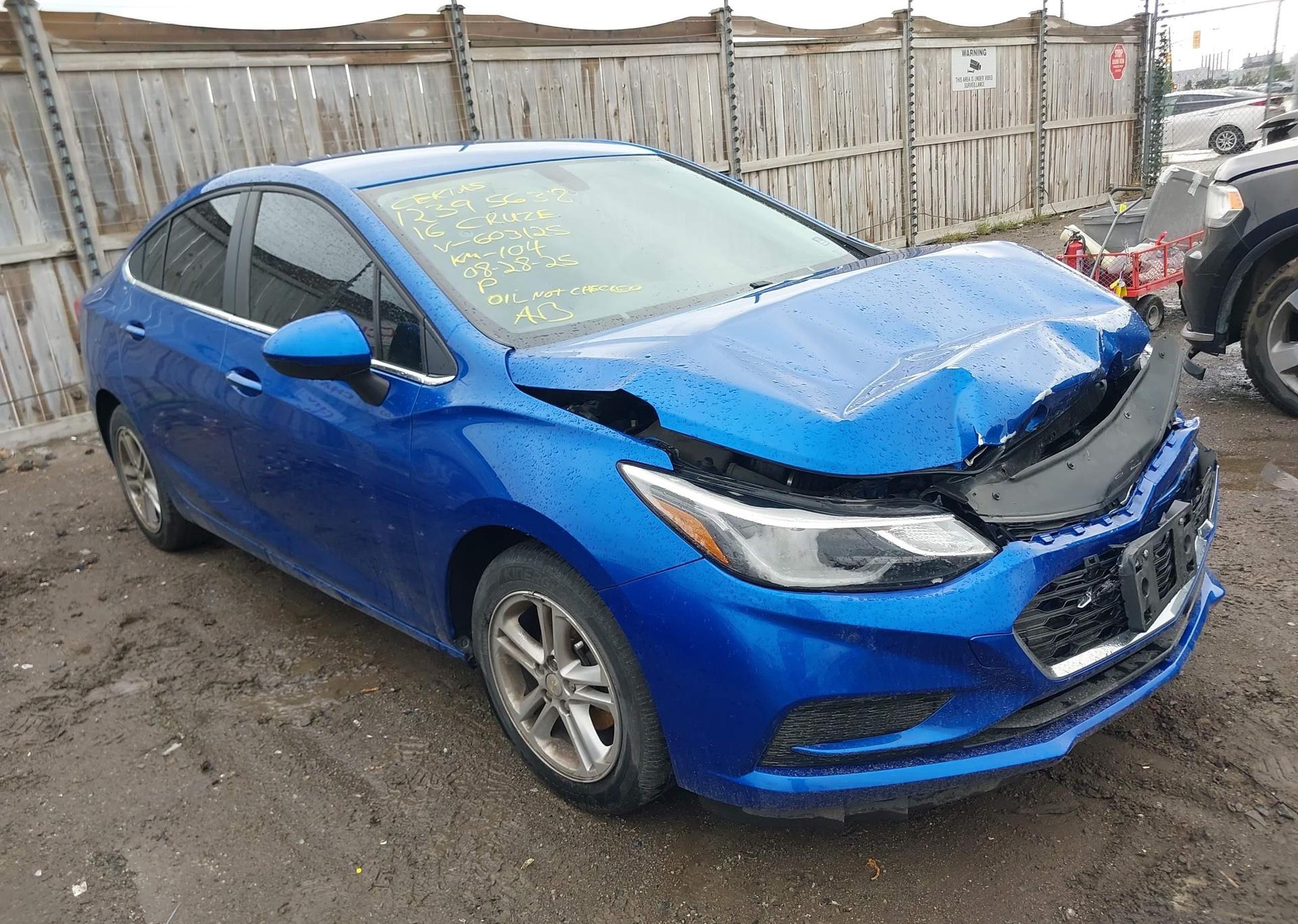 2016 CHEVROLET CRUZE LT