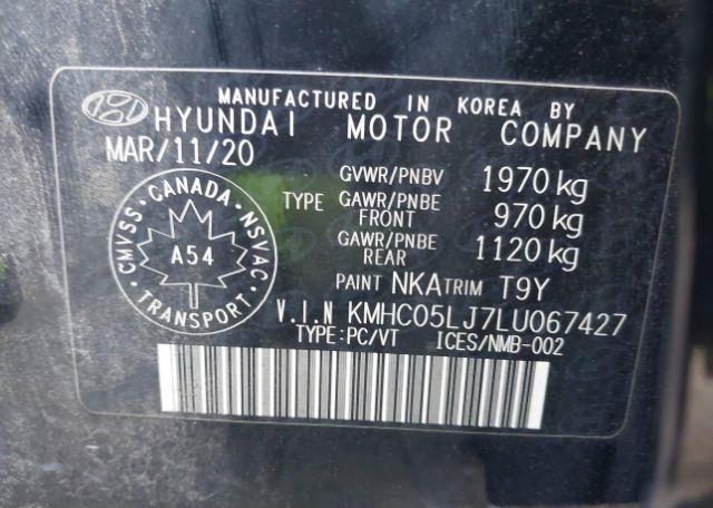 2020 HYUNDAI IONIQ ULTIMATE