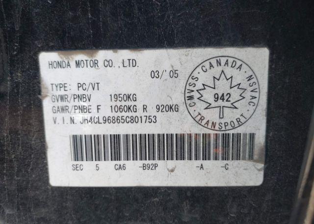 2005 ACURA TSX