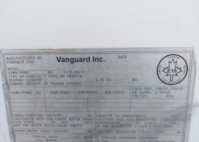 2004 VANGUARD NATIONAL T260