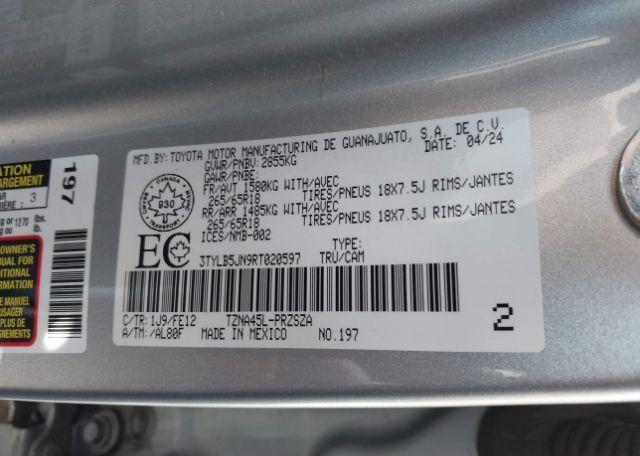 2024 TOYOTA TACOMA