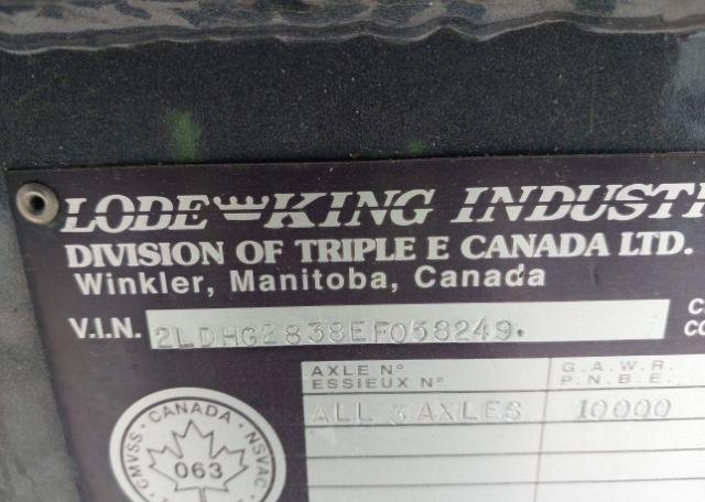 2014 LODE KING INDUSTRIES Bulk Trailer