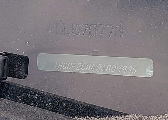 2009 HONDA ACCORD EX-L