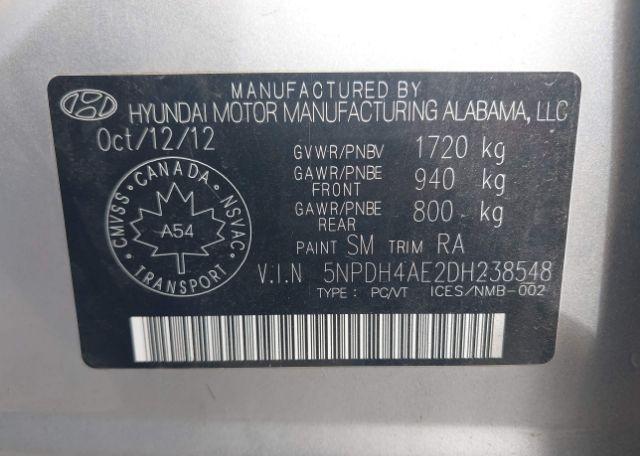 2013 HYUNDAI ELANTRA GL