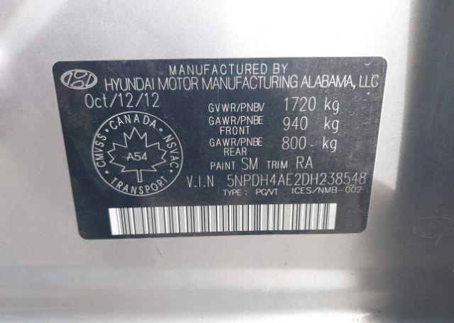 2013 HYUNDAI ELANTRA GL