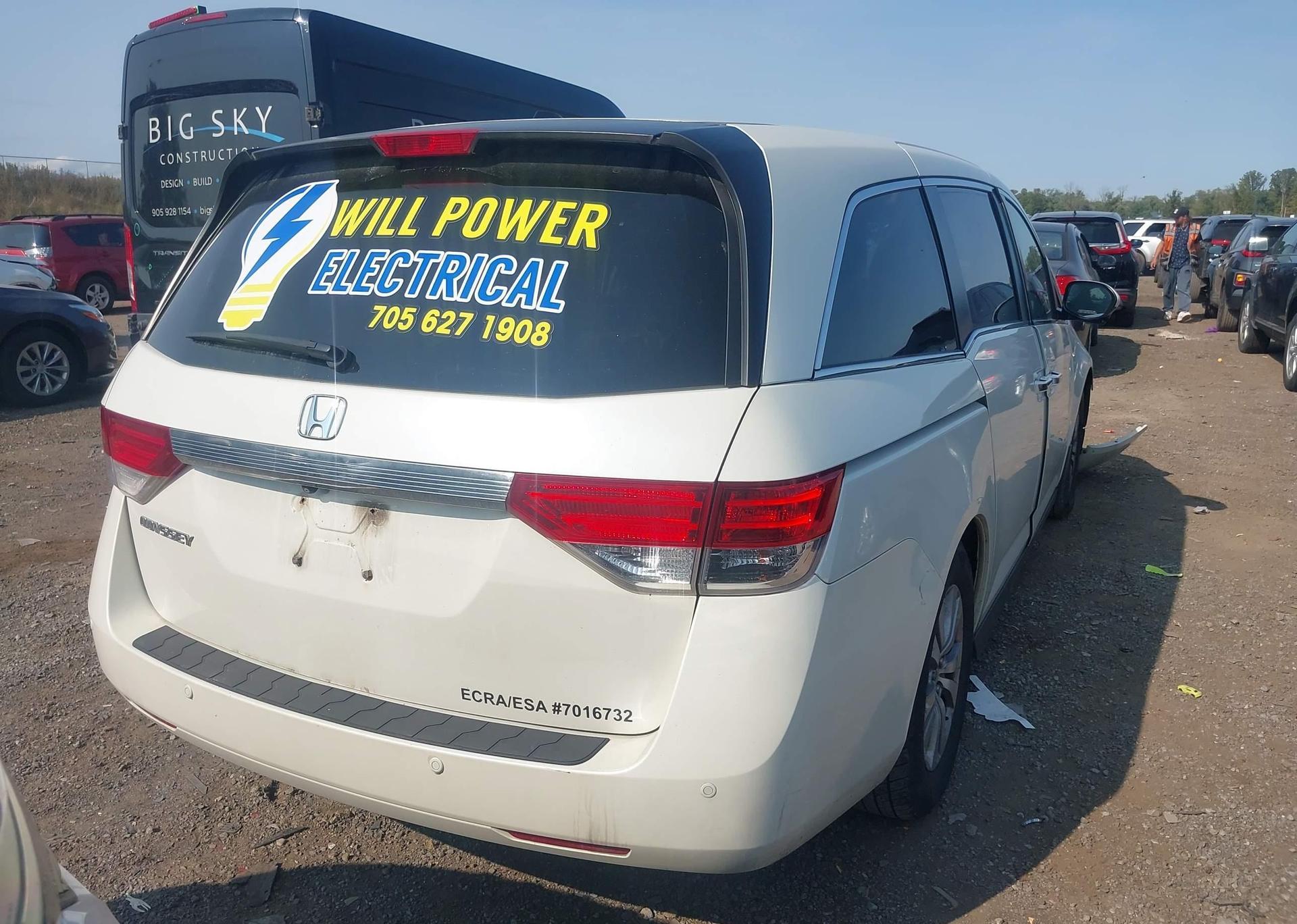 2016 HONDA ODYSSEY EXL