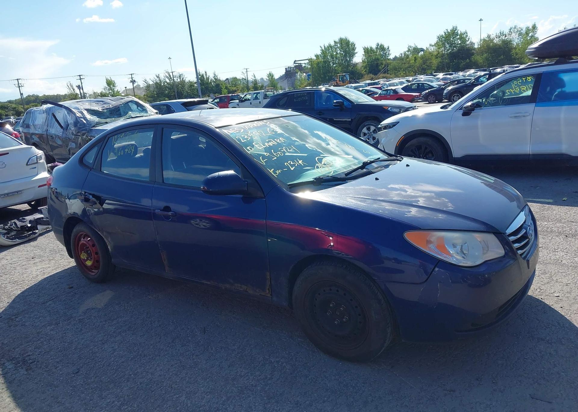 2010 HYUNDAI ELANTRA BLUE