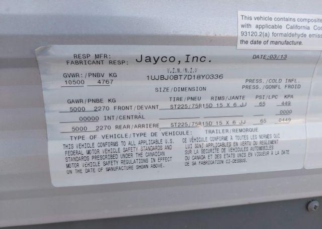 2013 JAYCO JAYFLIGHT 33BHTS
