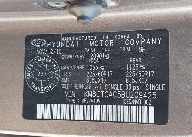2011 HYUNDAI TUCSON GL